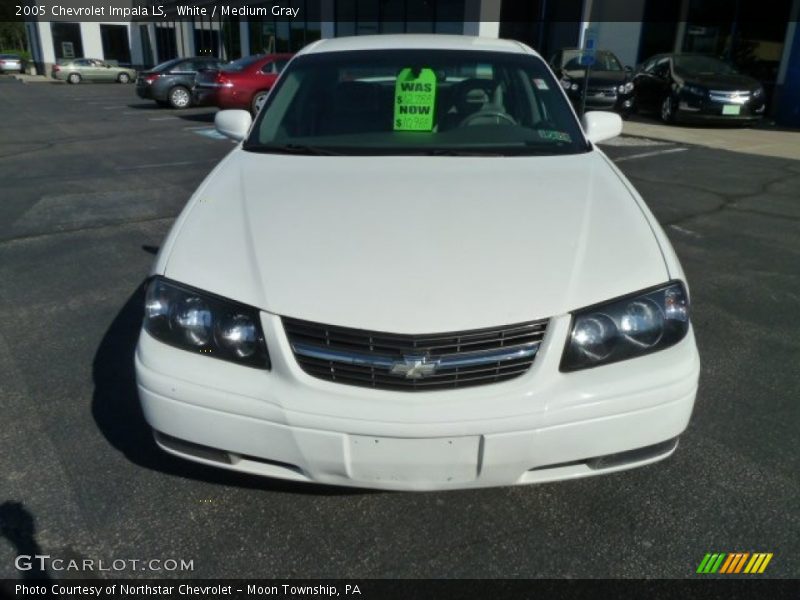 White / Medium Gray 2005 Chevrolet Impala LS