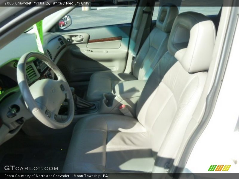 White / Medium Gray 2005 Chevrolet Impala LS
