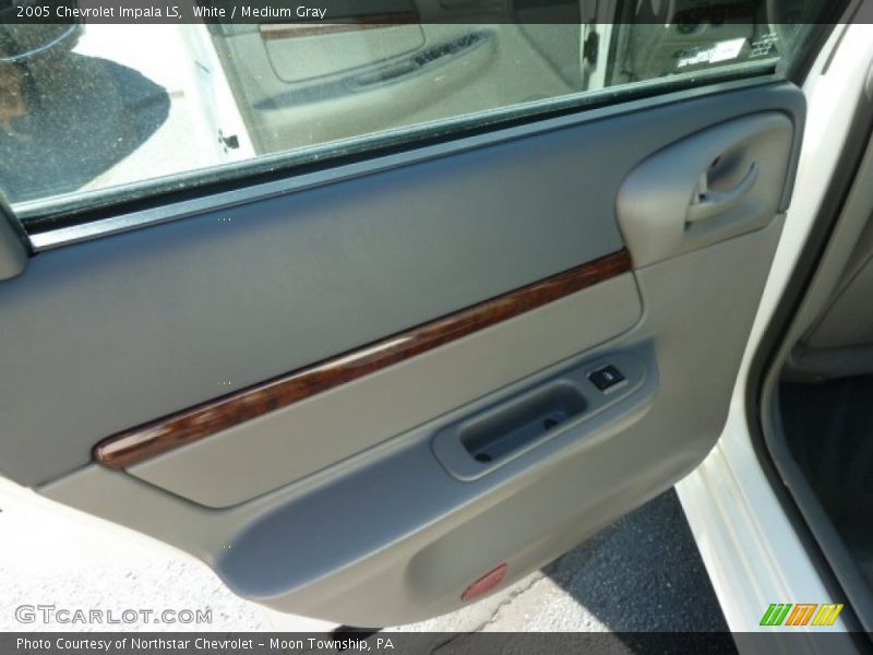 White / Medium Gray 2005 Chevrolet Impala LS