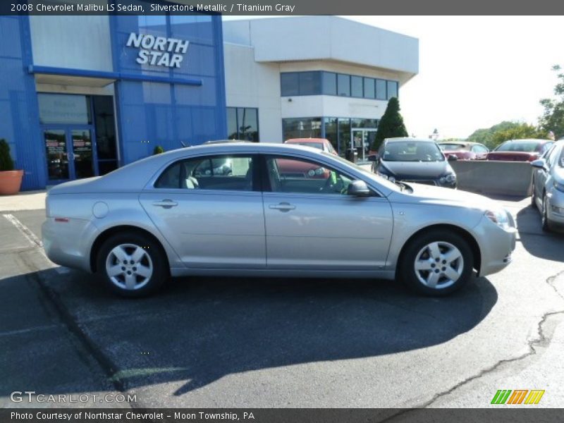 Silverstone Metallic / Titanium Gray 2008 Chevrolet Malibu LS Sedan