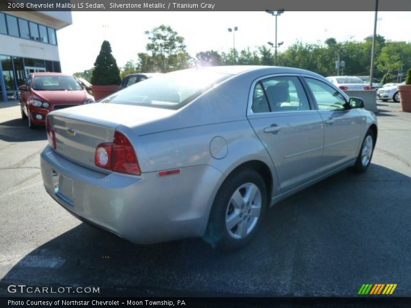 Silverstone Metallic / Titanium Gray 2008 Chevrolet Malibu LS Sedan