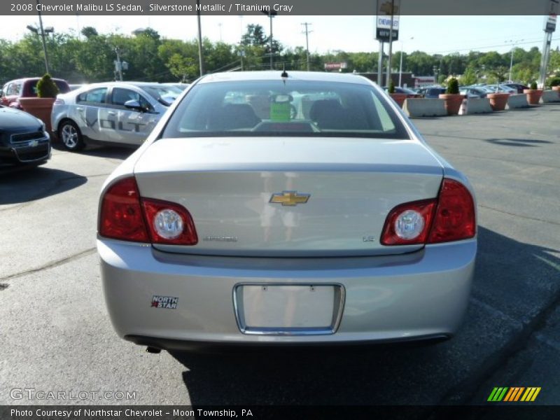 Silverstone Metallic / Titanium Gray 2008 Chevrolet Malibu LS Sedan