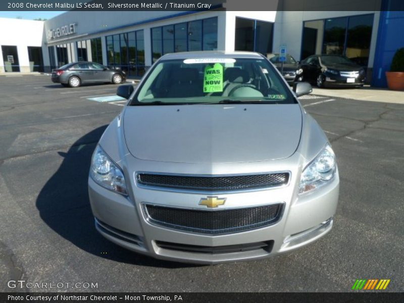 Silverstone Metallic / Titanium Gray 2008 Chevrolet Malibu LS Sedan