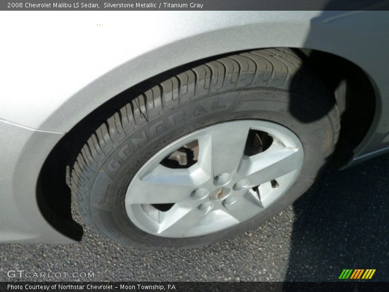 Silverstone Metallic / Titanium Gray 2008 Chevrolet Malibu LS Sedan