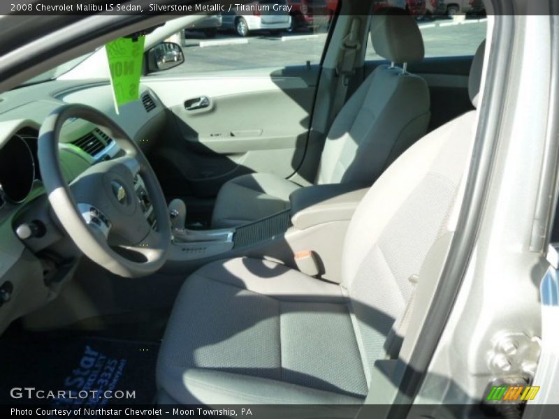 Silverstone Metallic / Titanium Gray 2008 Chevrolet Malibu LS Sedan