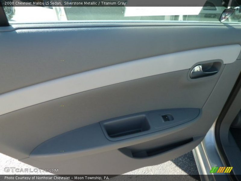 Silverstone Metallic / Titanium Gray 2008 Chevrolet Malibu LS Sedan