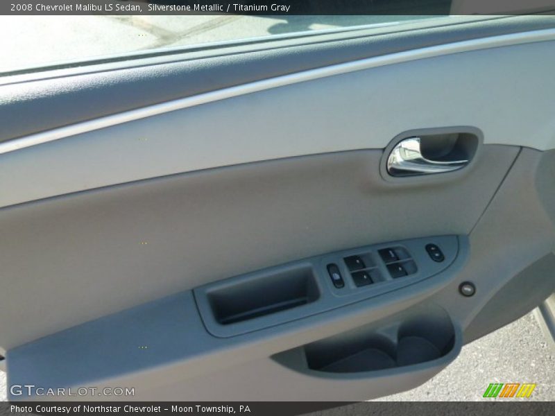 Silverstone Metallic / Titanium Gray 2008 Chevrolet Malibu LS Sedan