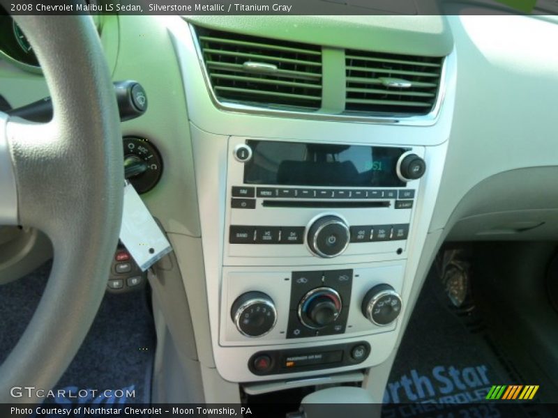 Silverstone Metallic / Titanium Gray 2008 Chevrolet Malibu LS Sedan