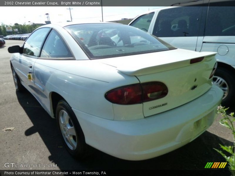 Bright White / Graphite 2002 Chevrolet Cavalier Coupe