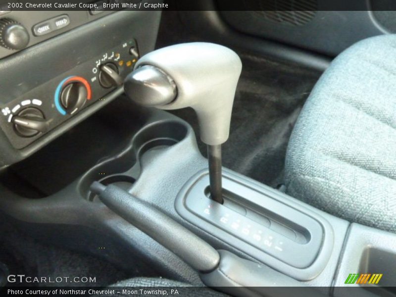 Bright White / Graphite 2002 Chevrolet Cavalier Coupe