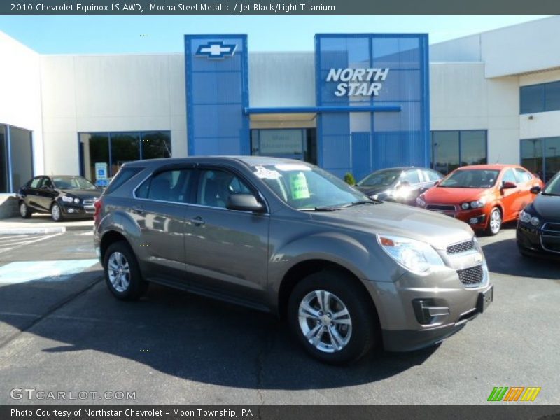 Mocha Steel Metallic / Jet Black/Light Titanium 2010 Chevrolet Equinox LS AWD