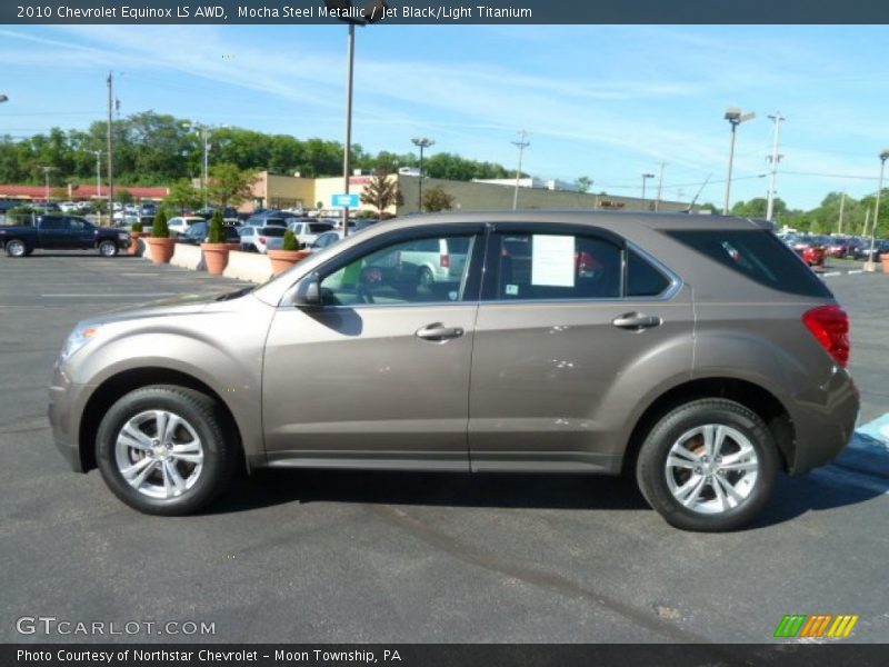 Mocha Steel Metallic / Jet Black/Light Titanium 2010 Chevrolet Equinox LS AWD