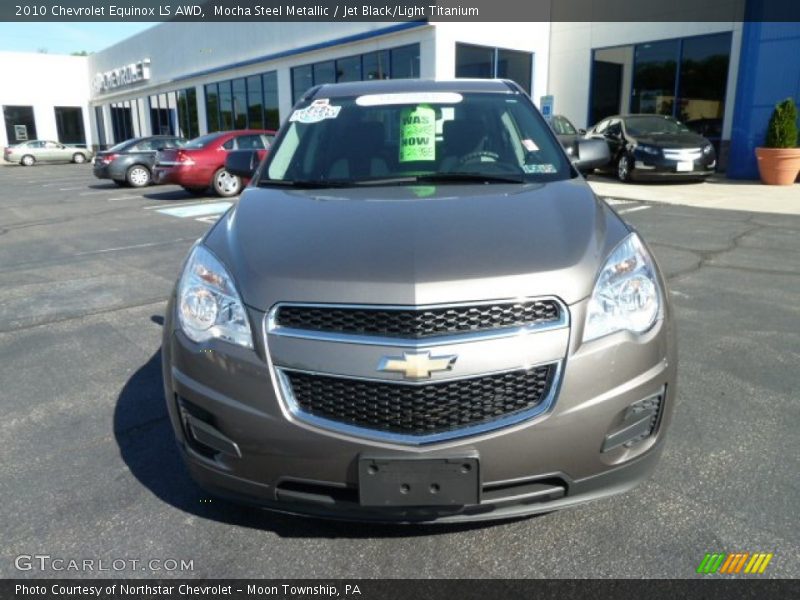 Mocha Steel Metallic / Jet Black/Light Titanium 2010 Chevrolet Equinox LS AWD