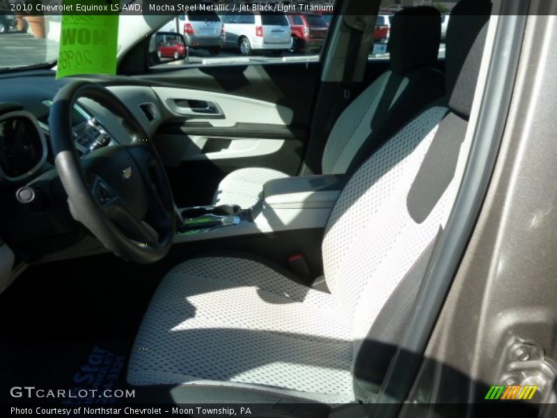 Mocha Steel Metallic / Jet Black/Light Titanium 2010 Chevrolet Equinox LS AWD