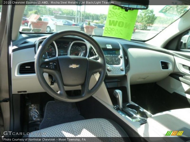 Mocha Steel Metallic / Jet Black/Light Titanium 2010 Chevrolet Equinox LS AWD