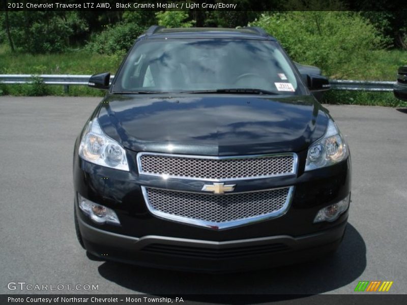 Black Granite Metallic / Light Gray/Ebony 2012 Chevrolet Traverse LTZ AWD