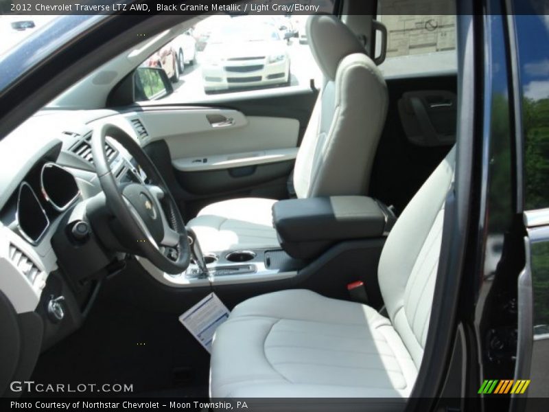 Black Granite Metallic / Light Gray/Ebony 2012 Chevrolet Traverse LTZ AWD