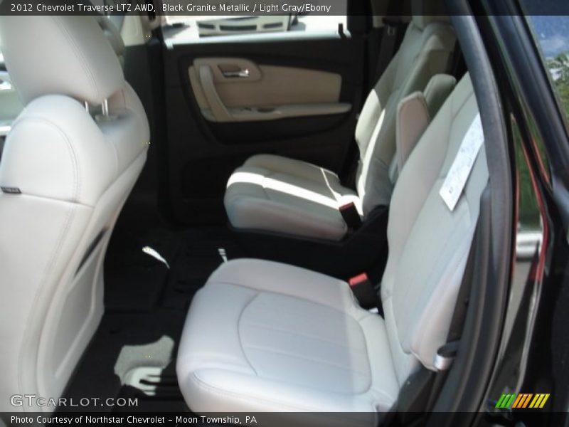 Black Granite Metallic / Light Gray/Ebony 2012 Chevrolet Traverse LTZ AWD