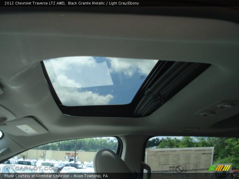 Black Granite Metallic / Light Gray/Ebony 2012 Chevrolet Traverse LTZ AWD