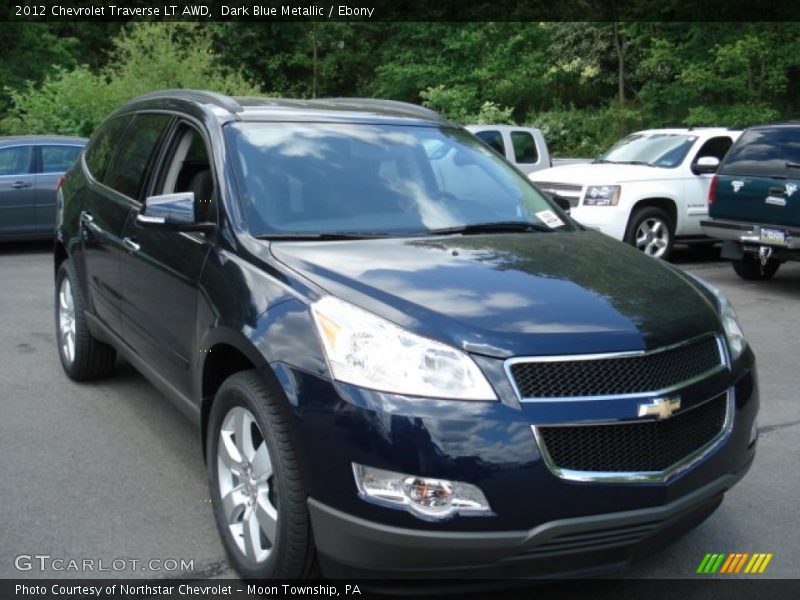 Dark Blue Metallic / Ebony 2012 Chevrolet Traverse LT AWD