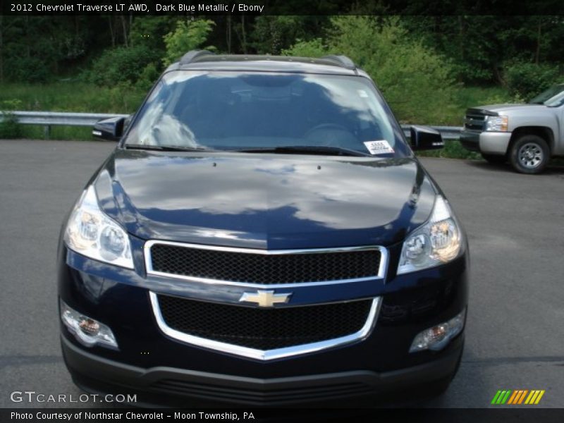 Dark Blue Metallic / Ebony 2012 Chevrolet Traverse LT AWD