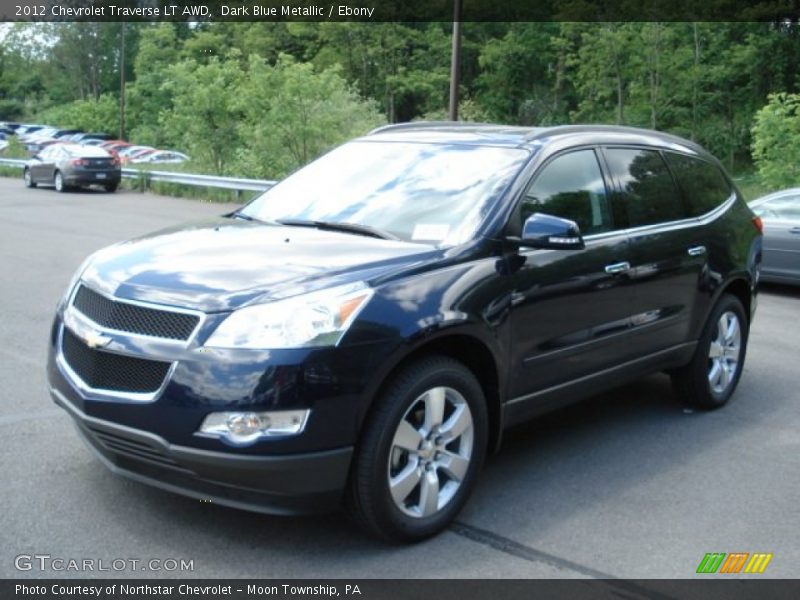Dark Blue Metallic / Ebony 2012 Chevrolet Traverse LT AWD