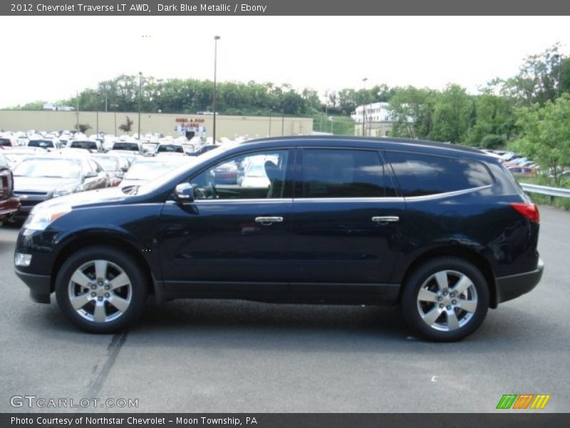 Dark Blue Metallic / Ebony 2012 Chevrolet Traverse LT AWD