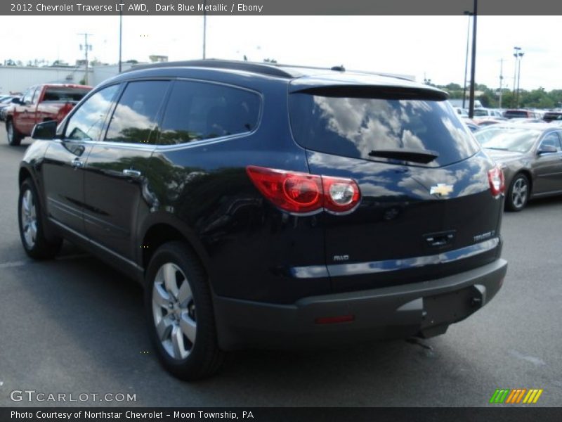 Dark Blue Metallic / Ebony 2012 Chevrolet Traverse LT AWD
