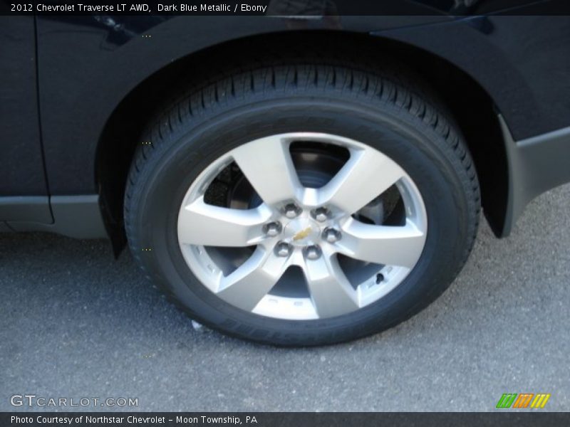 Dark Blue Metallic / Ebony 2012 Chevrolet Traverse LT AWD
