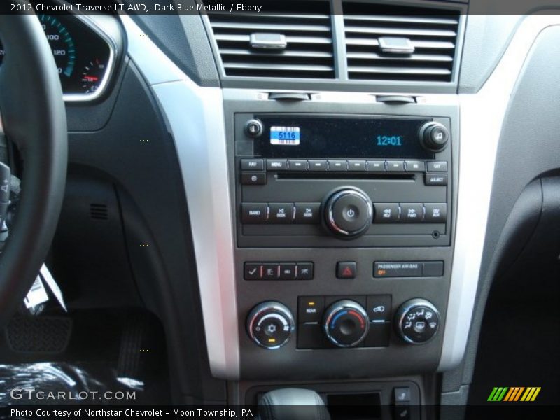 Dark Blue Metallic / Ebony 2012 Chevrolet Traverse LT AWD