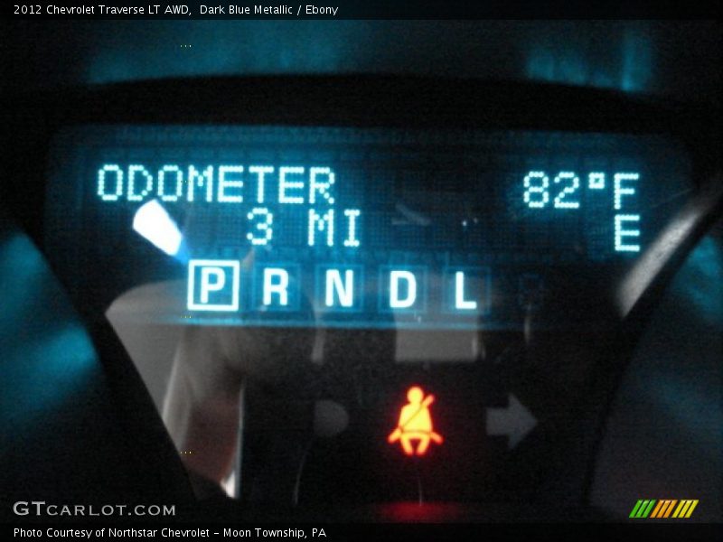 Dark Blue Metallic / Ebony 2012 Chevrolet Traverse LT AWD