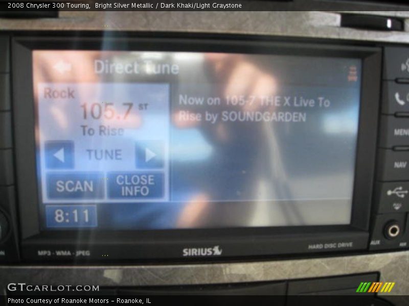 Bright Silver Metallic / Dark Khaki/Light Graystone 2008 Chrysler 300 Touring