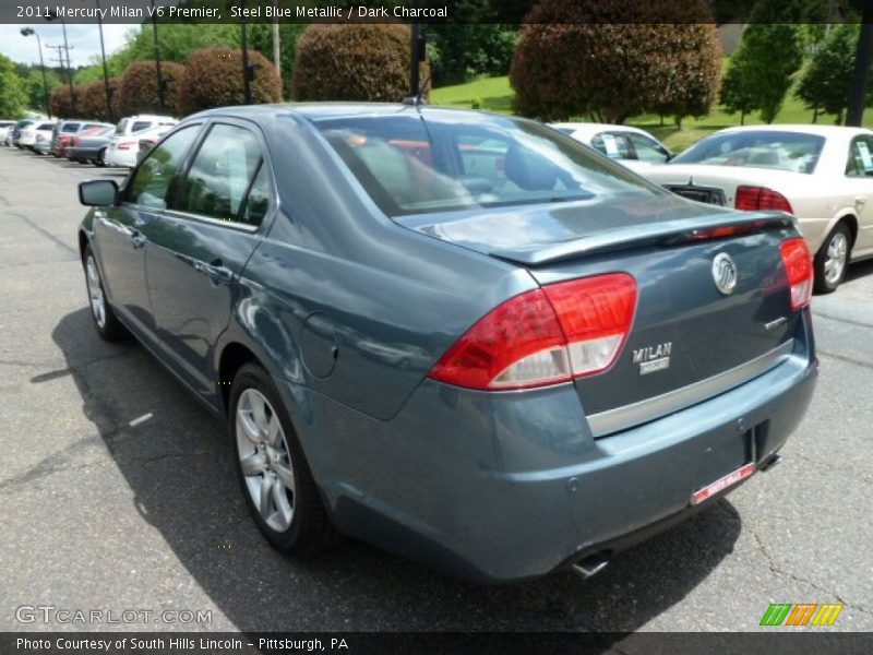 Steel Blue Metallic / Dark Charcoal 2011 Mercury Milan V6 Premier