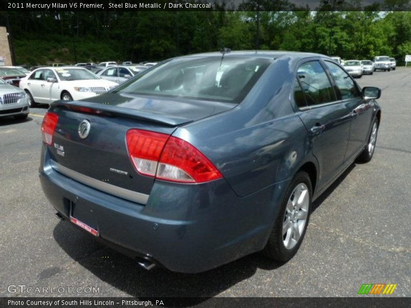 Steel Blue Metallic / Dark Charcoal 2011 Mercury Milan V6 Premier