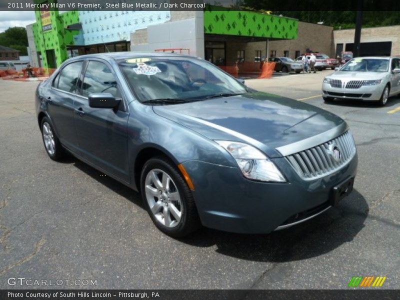 Steel Blue Metallic / Dark Charcoal 2011 Mercury Milan V6 Premier