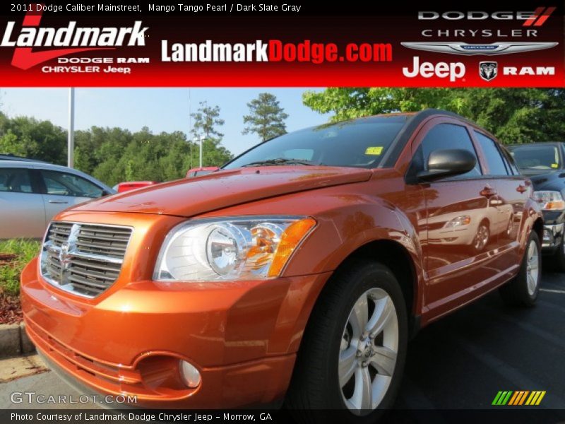 Mango Tango Pearl / Dark Slate Gray 2011 Dodge Caliber Mainstreet