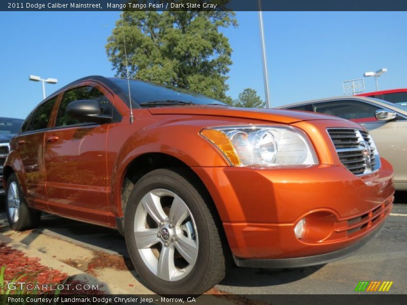 Mango Tango Pearl / Dark Slate Gray 2011 Dodge Caliber Mainstreet