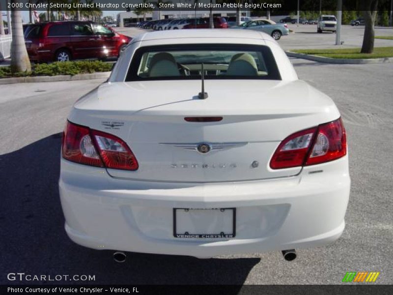 Stone White / Medium Pebble Beige/Cream 2008 Chrysler Sebring Limited Hardtop Convertible
