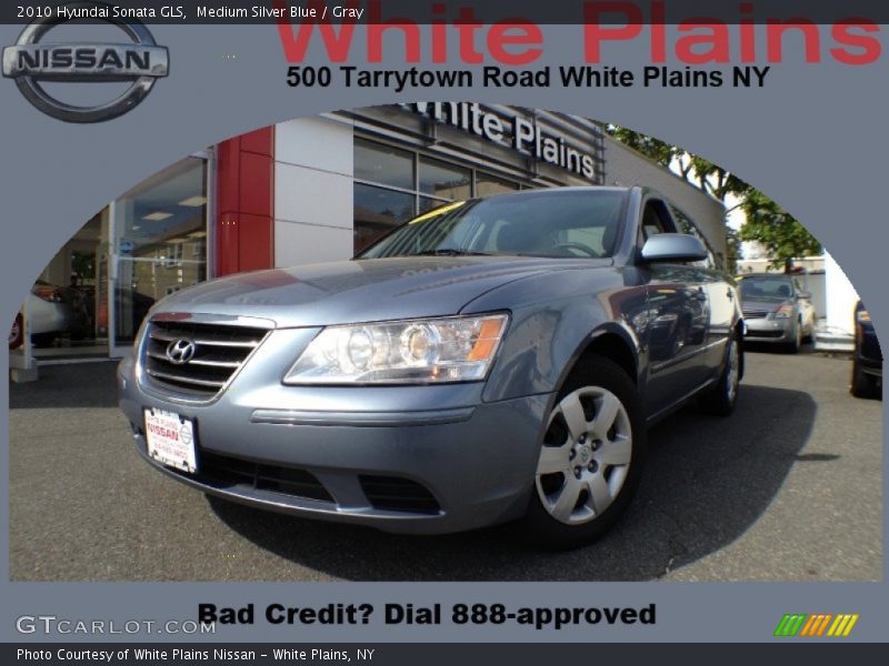Medium Silver Blue / Gray 2010 Hyundai Sonata GLS