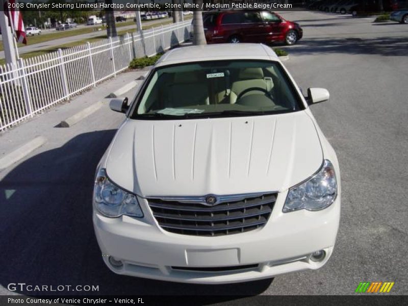 Stone White / Medium Pebble Beige/Cream 2008 Chrysler Sebring Limited Hardtop Convertible