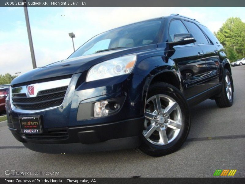 Midnight Blue / Tan 2008 Saturn Outlook XR