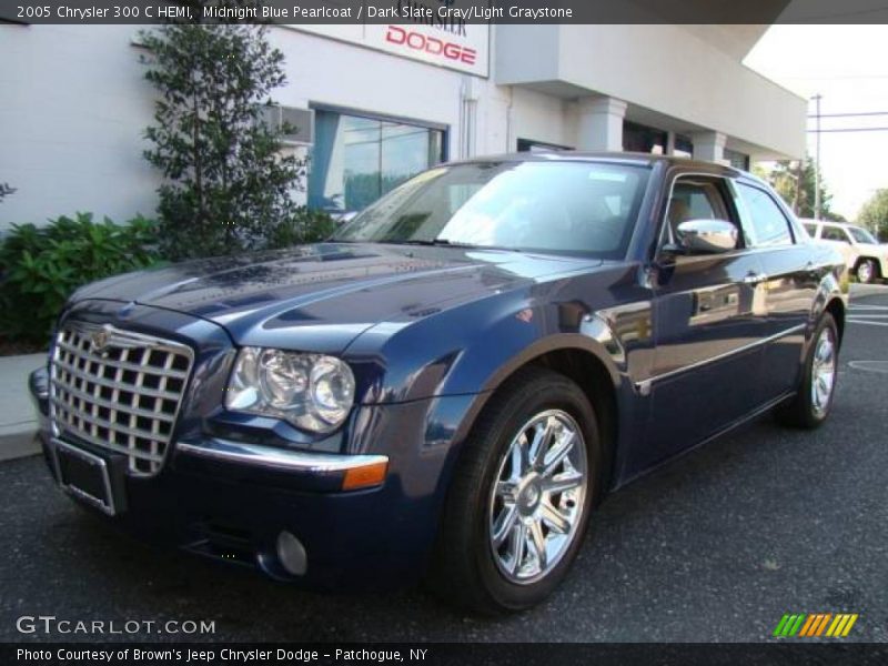Midnight Blue Pearlcoat / Dark Slate Gray/Light Graystone 2005 Chrysler 300 C HEMI