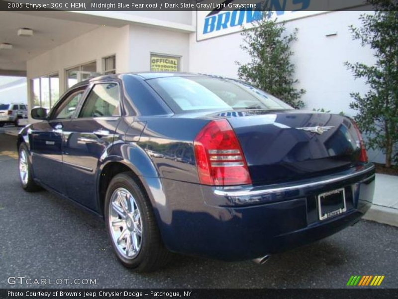 Midnight Blue Pearlcoat / Dark Slate Gray/Light Graystone 2005 Chrysler 300 C HEMI