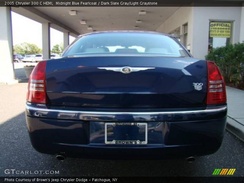 Midnight Blue Pearlcoat / Dark Slate Gray/Light Graystone 2005 Chrysler 300 C HEMI
