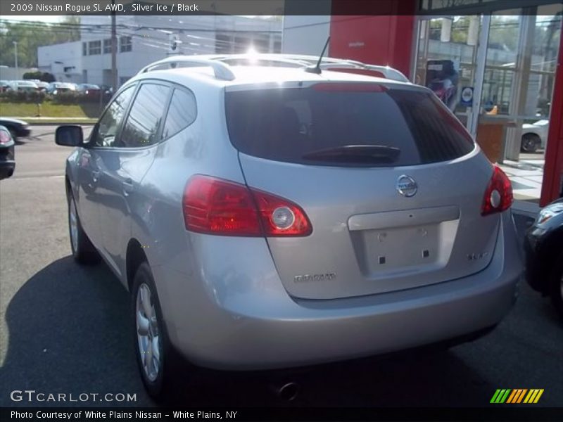Silver Ice / Black 2009 Nissan Rogue SL AWD