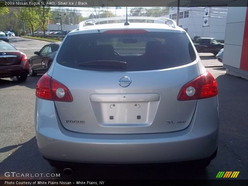 Silver Ice / Black 2009 Nissan Rogue SL AWD
