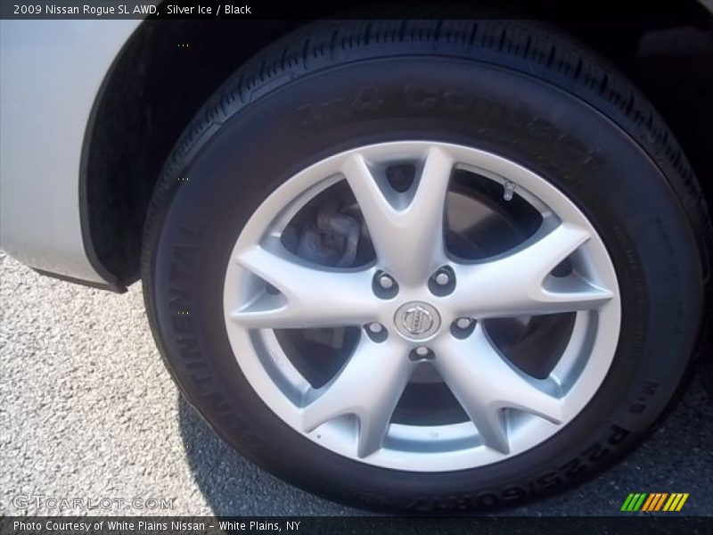 Silver Ice / Black 2009 Nissan Rogue SL AWD