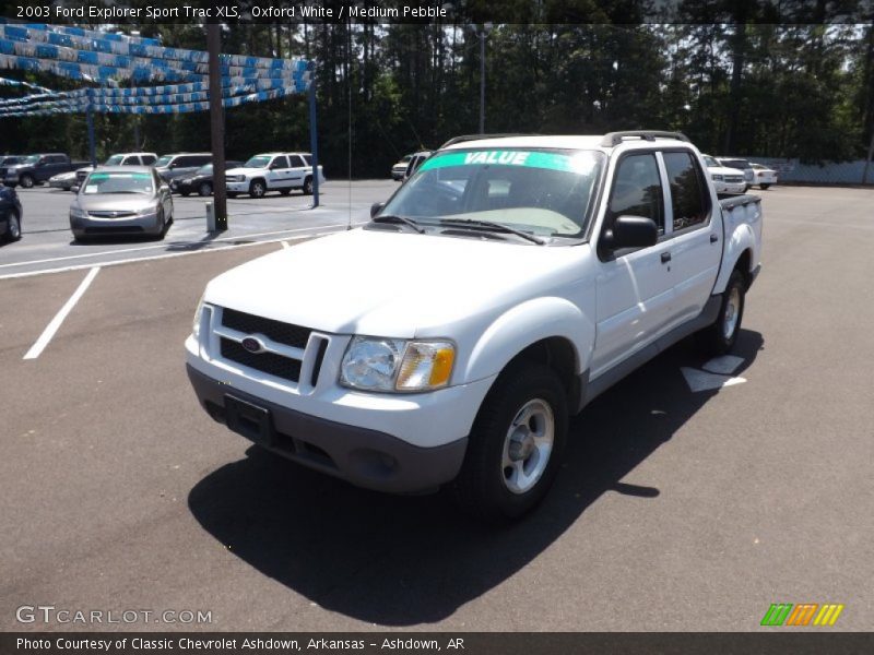 Oxford White / Medium Pebble 2003 Ford Explorer Sport Trac XLS