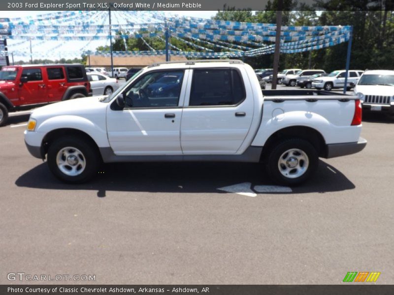 Oxford White / Medium Pebble 2003 Ford Explorer Sport Trac XLS