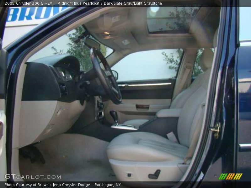 Midnight Blue Pearlcoat / Dark Slate Gray/Light Graystone 2005 Chrysler 300 C HEMI